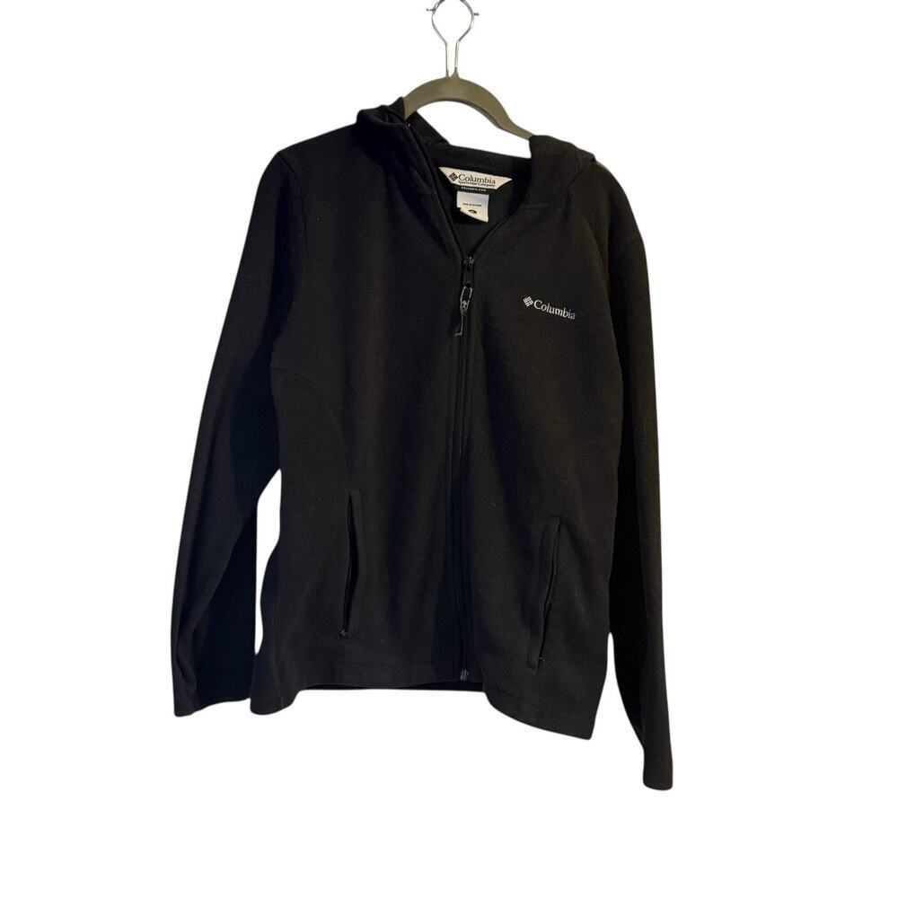 Columbia Women’s Size Medium Black Full Zip Hooded Fleece Jacket